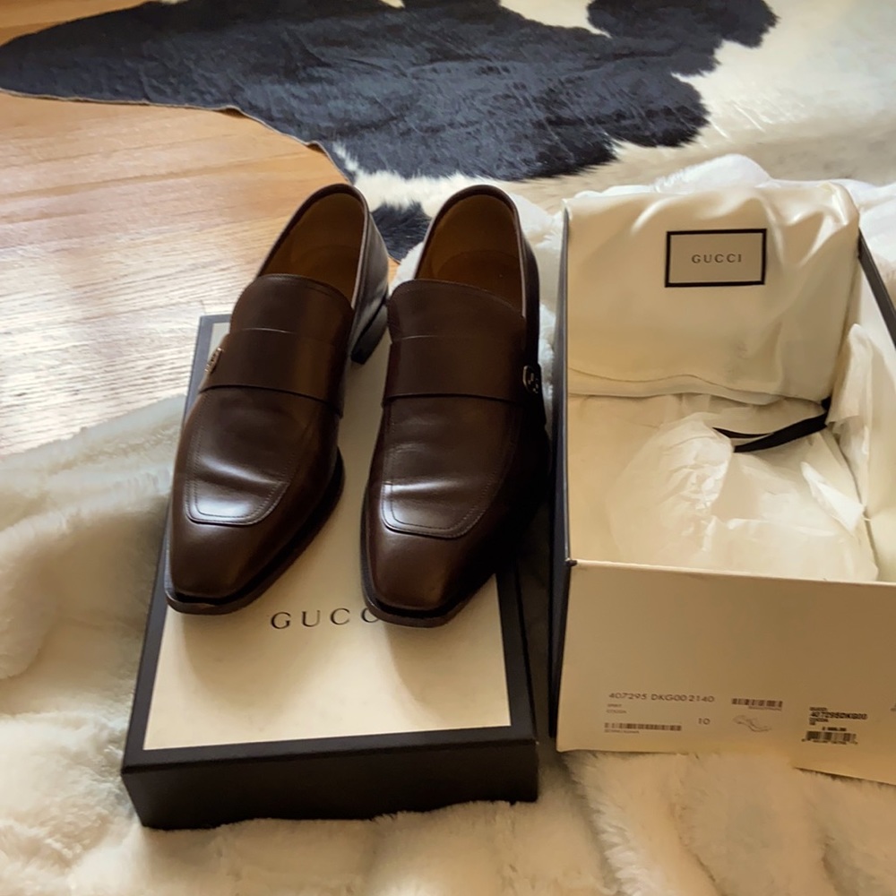 Gucci Men Shoes Size 10 (Spirt Cocoa)